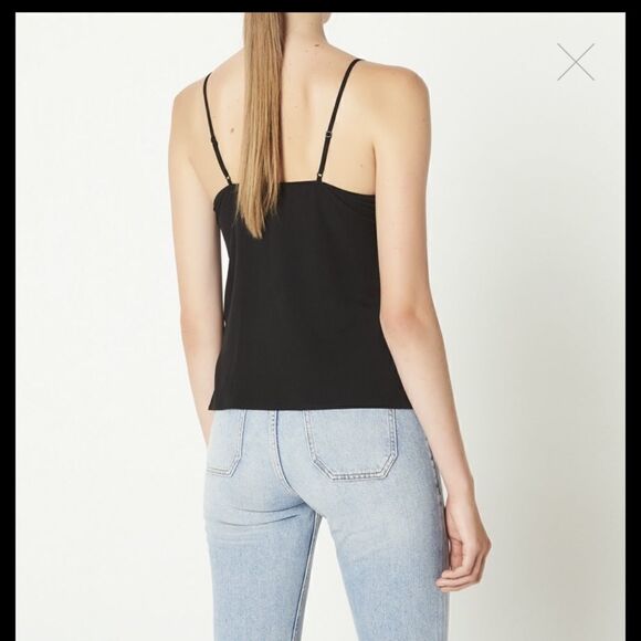 New Sandro TOP WITH FINE STRAPS- Black - Picture 2 of 7